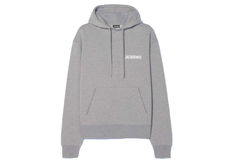 Jacquemus Le Sweatshirt Hooded Sweatshirt Grey