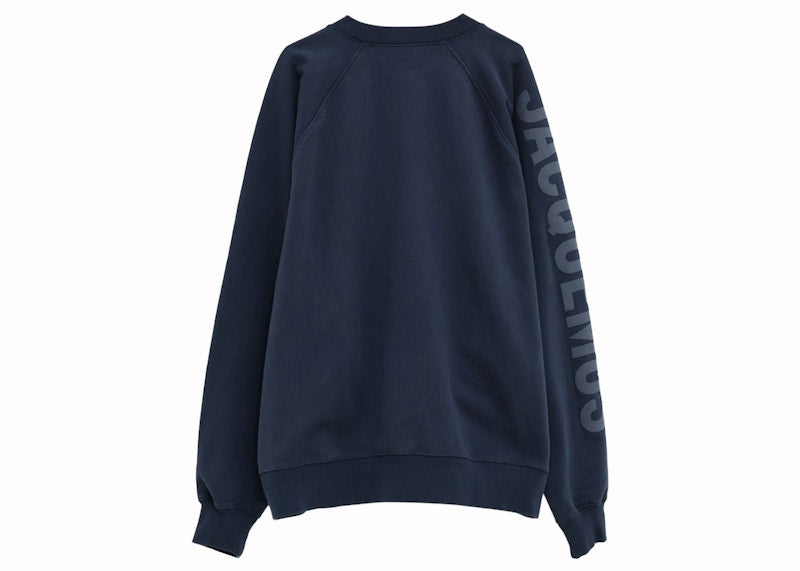 Jacquemus Le Sweatshirt Typo Dark Navy
