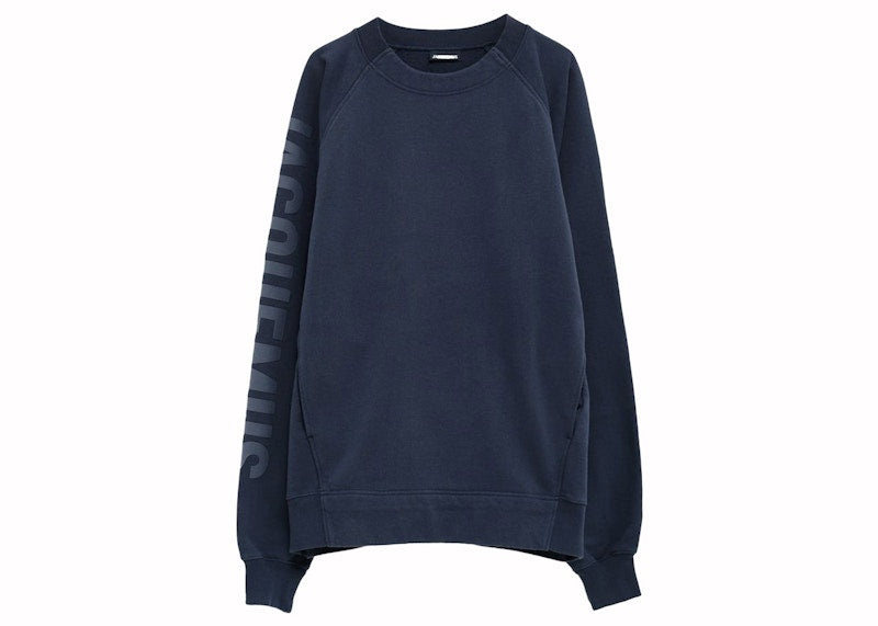 Jacquemus Le Sweatshirt Typo Dark Navy
