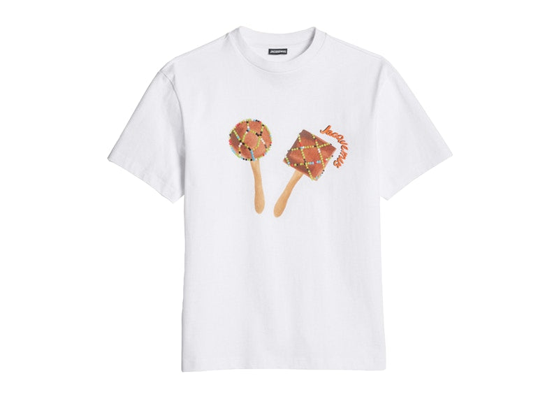 Jacquemus Le T-Shirt Maraca Sun Mirror T-shirt Print Maracas White