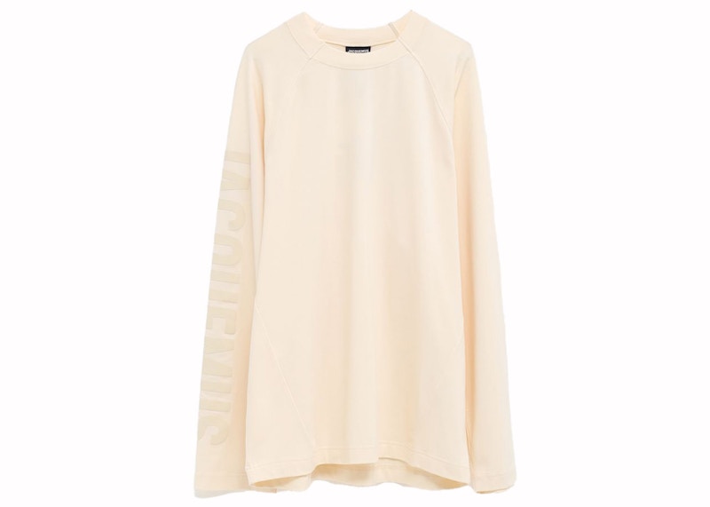 Jacquemus Le T-Shirt Typo L/S Light Beige