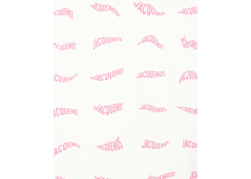 Jacquemus Le T-shirt Vague Print Wave Logo T-shirt White