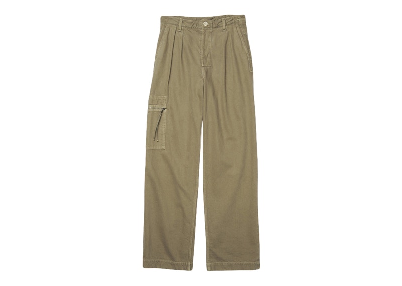 Jacquemus Le de Nimes Bicou Pleated Cargo Jeans Khaki/Beige