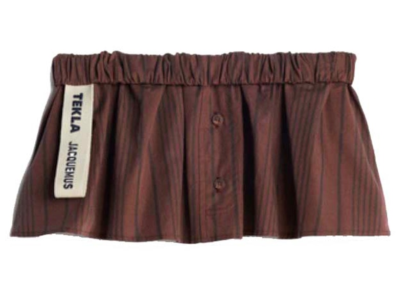 Jacquemus x Tekla Le Haut Brown Stripes