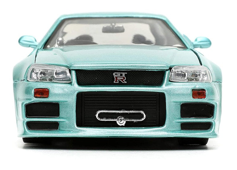 Jada Toys The Fast and the Furious Brians Nissan Skyline GT-R (R34) 1/24 Scale Die Cast Figure