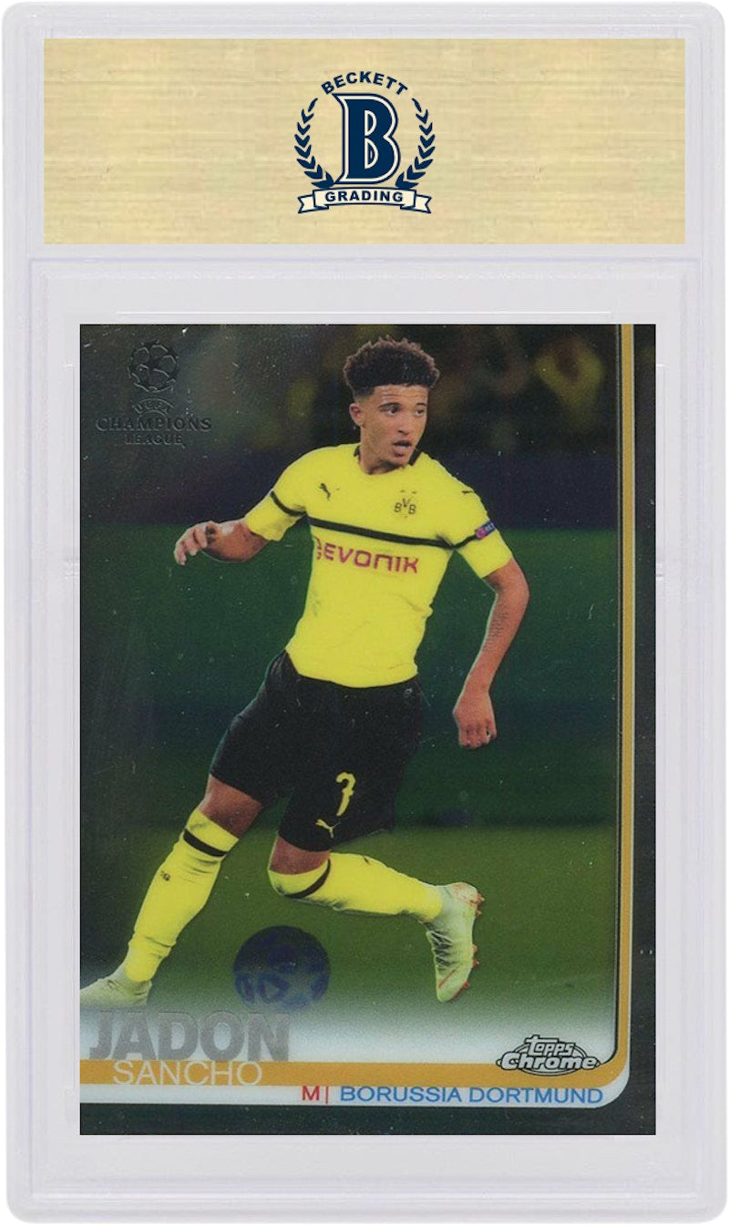 Jadon Sancho 2018 Topps Chrome UEFA Champions League #86 (PSA or BGS Graded)