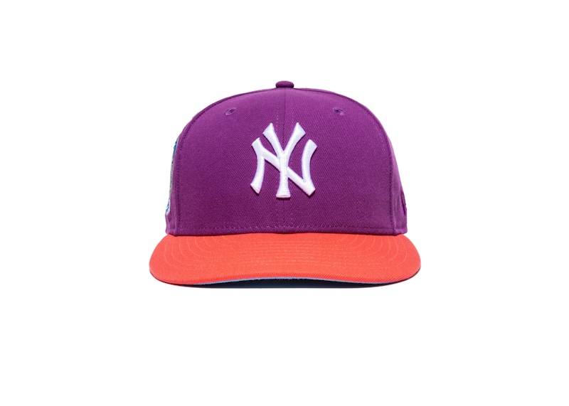 Jae Tips x Hat Club Yankee 5950 Subway Series On Field Fitted Hat Purple/Salmon