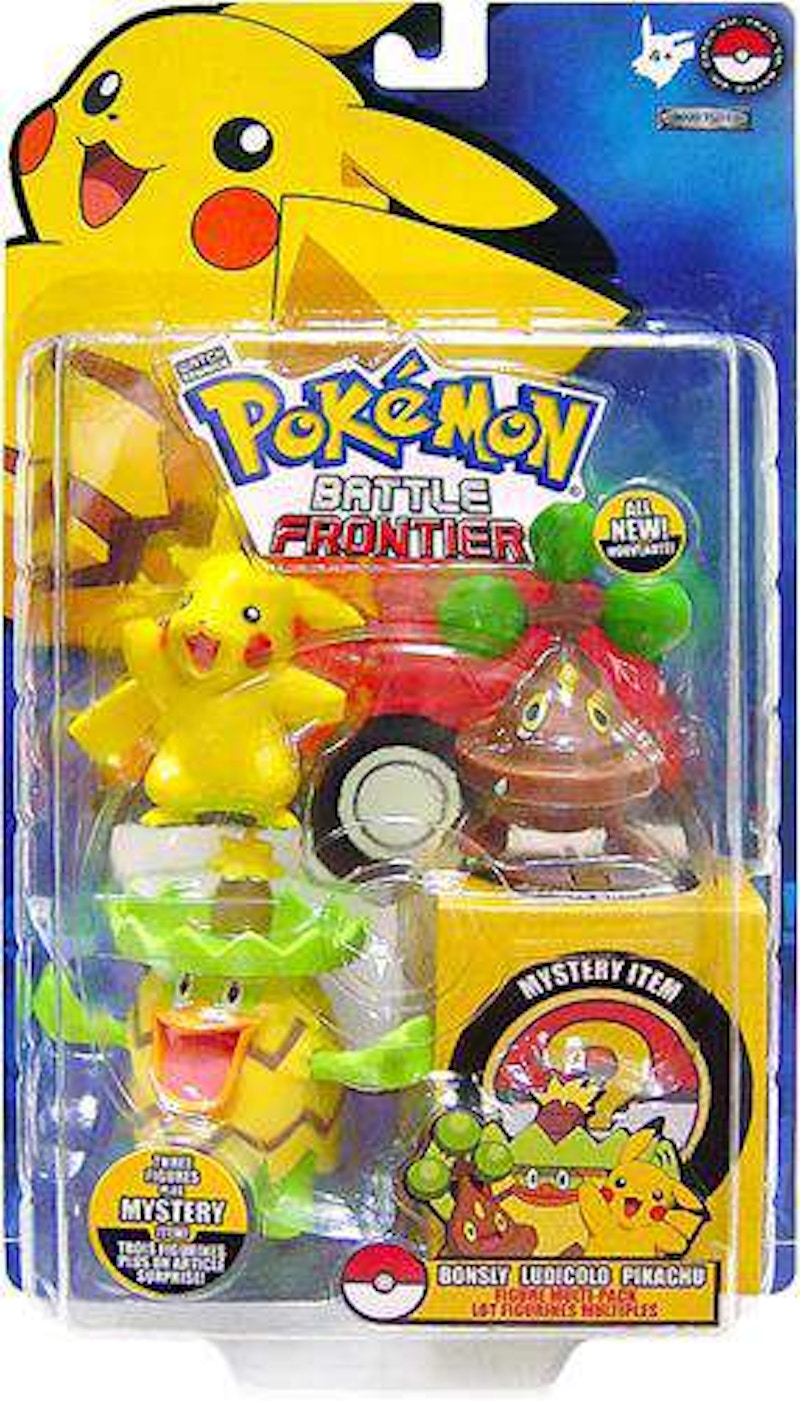 Jakks Pacific Pokemon Series 1 Bonsly, Ludicolo & Pikachu Figure (Set of 3)