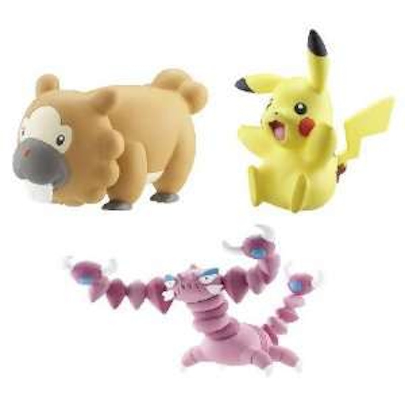 Jakks Pacific Pokemon Series 2 Pikachu, Bidoof & Drapion Figure (Set of 3)