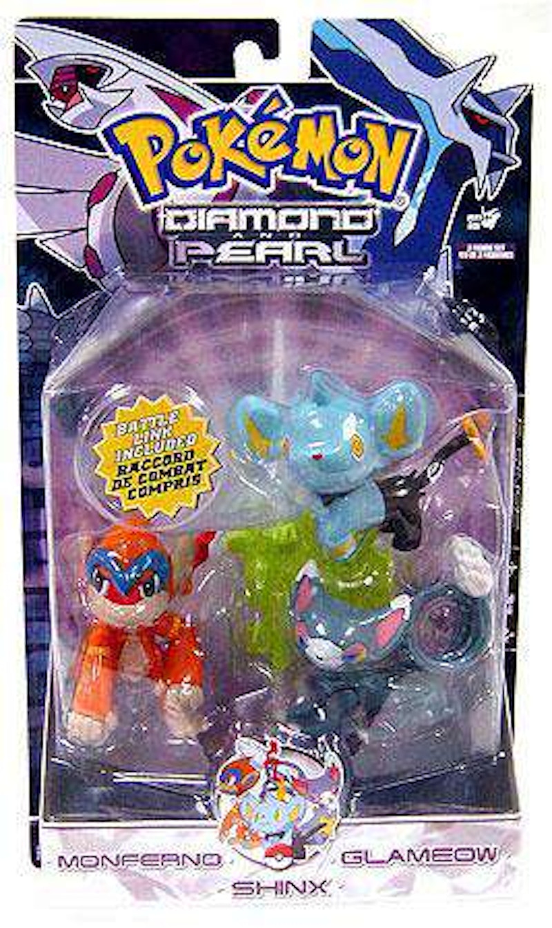 Jakks Pacific Pokemon Series 6 Monferno, Glameow & Shinx Figure (Set of 3)