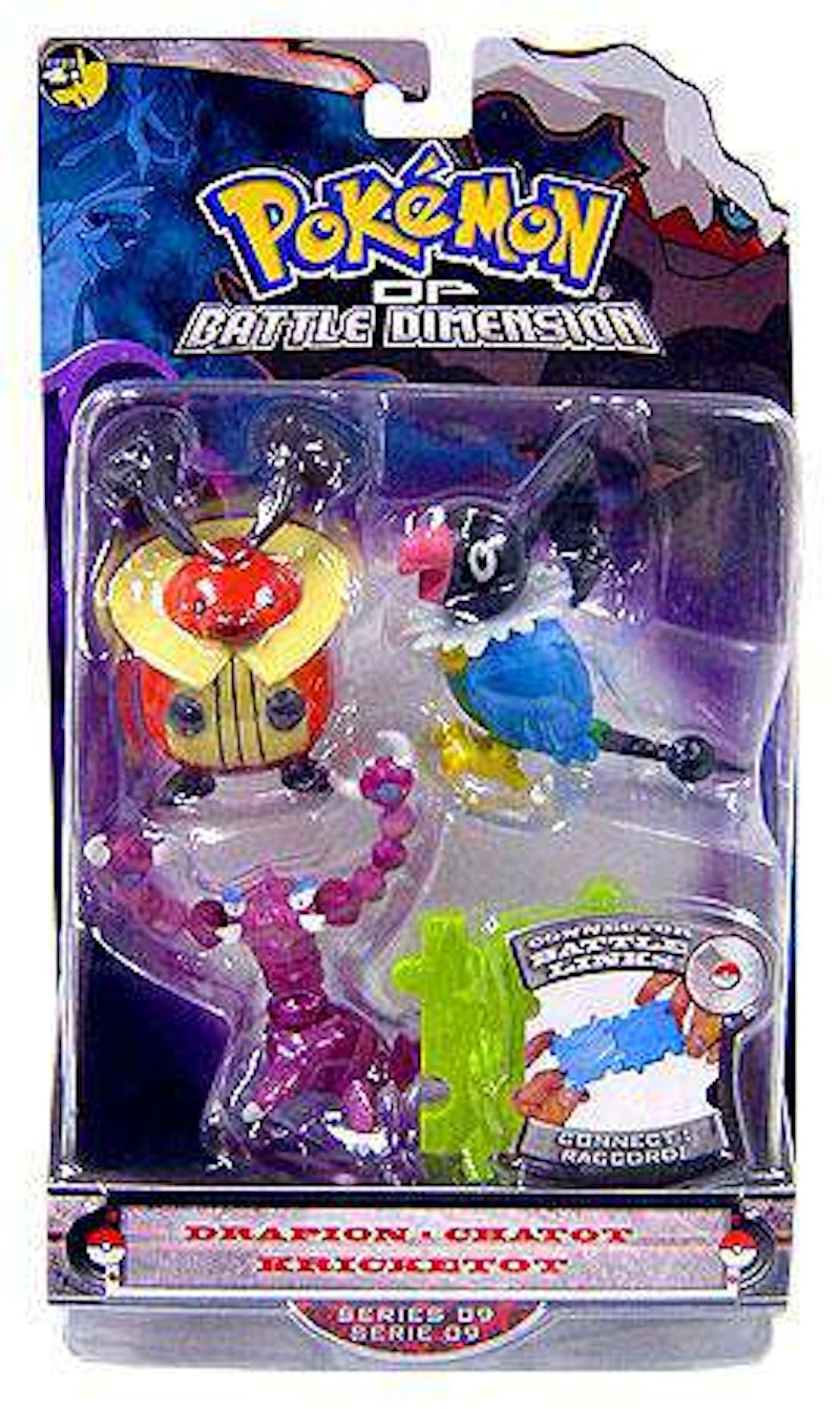 Jakks Pacific Pokemon Series 9 Drapion, Chatot & Kricketot Figure (Set of 3)