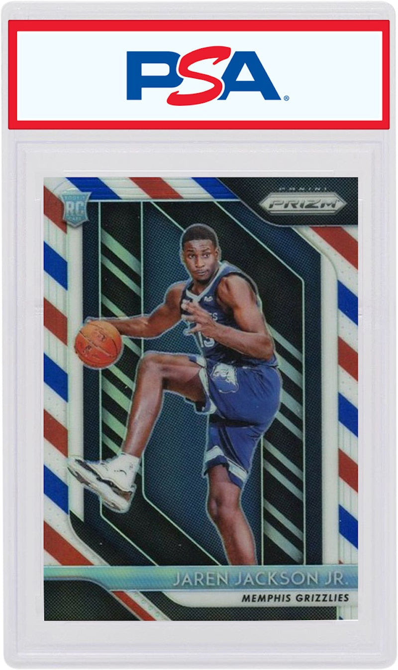 Jaren Jackson Jr. 2018 Panini Prizm Rookie Red/White/Blue #66 (PSA or BGS Graded)