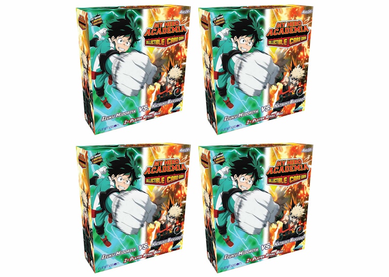 Jasco My Hero Academia CCG Funimation Izuku Midoriya/Katsuki Bakugo 2-Player Rival Deck 4x Lot