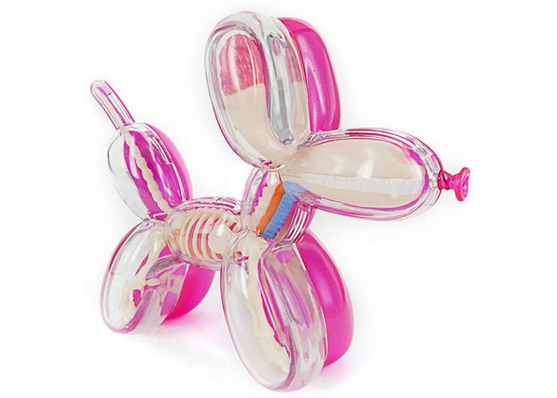 Jason Freeny 4D Master Baby Funny Anatomy Balloon Dog Figure Metallic Pink
