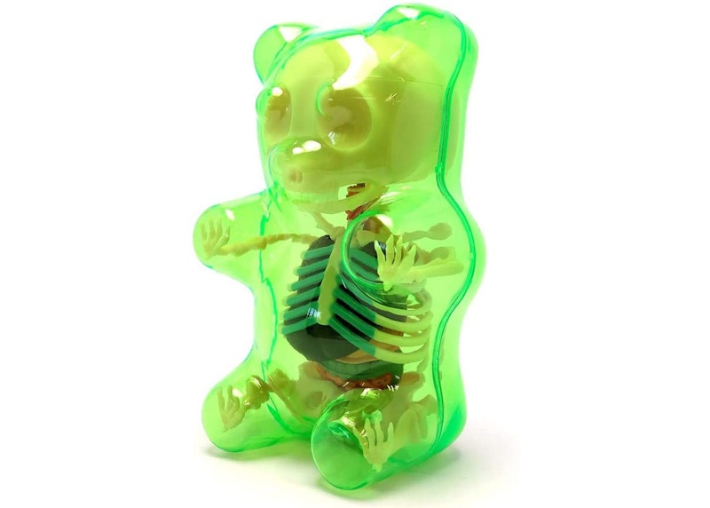Jason Freeny 4D Master Baby Funny Anatomy Gummy Bear Figure Clear Green