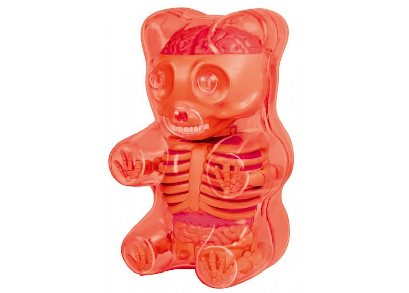 Jason Freeny 4D Master Baby Funny Anatomy Gummy Bear Figure Clear Red