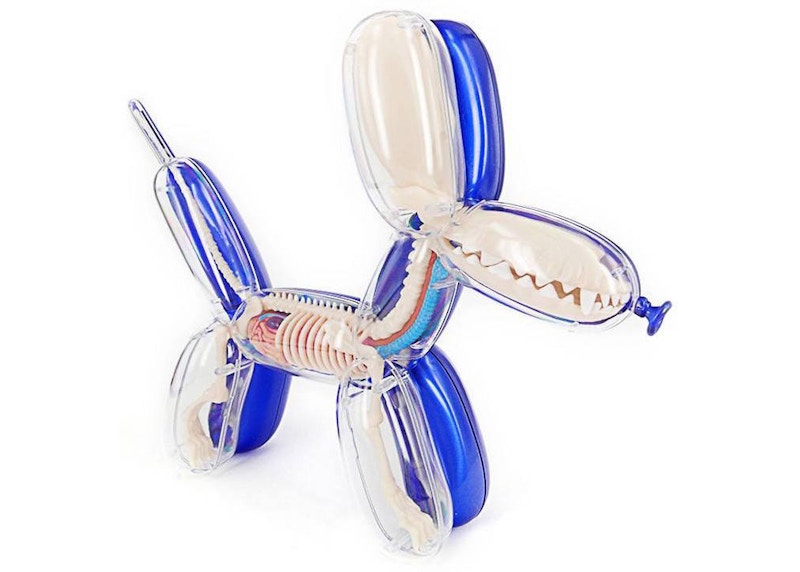 Jason Freeny 4D Master Funny Anatomy Balloon Dog Figure Metallic Dark Blue