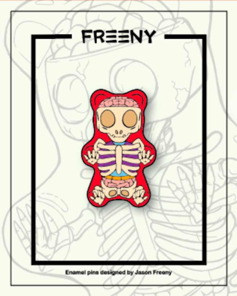Jason Freeny Gummi Bear Enamel Pin