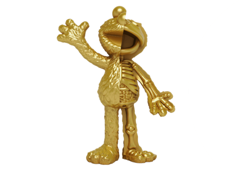 Jason Freeny Elmo Chase Figure Gold