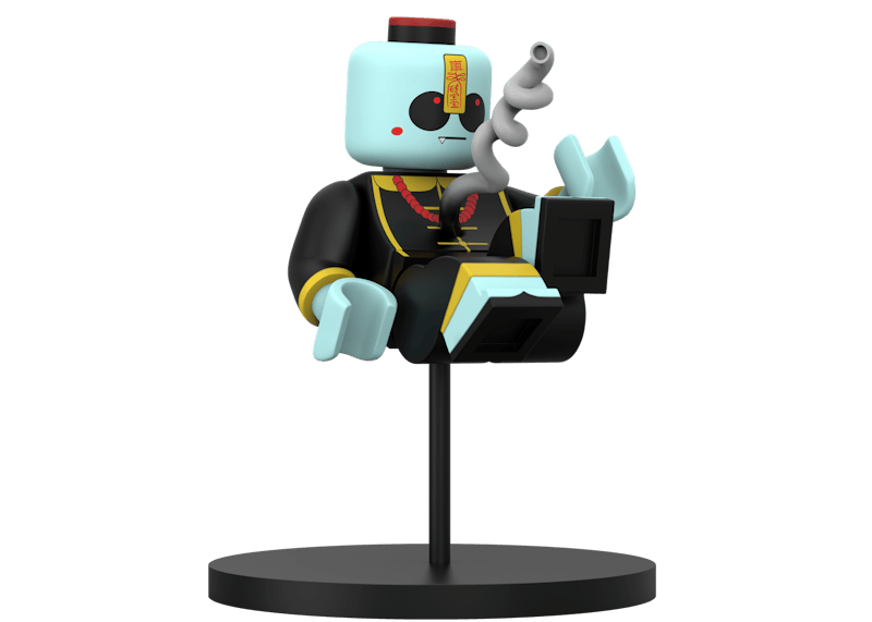 Jason Freeny Mighty Jaxx Brick Baby Jiangshi Edition Figure