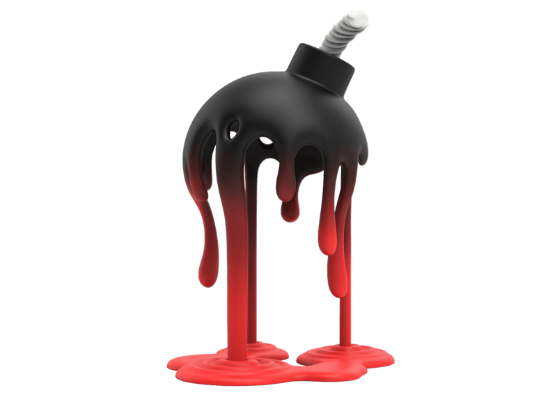 Jason Freeny Mighty Jaxx Melting Bomb Figure
