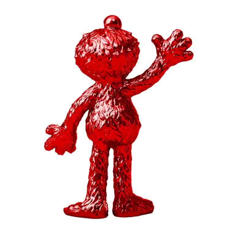 Jason Freeny XXRAY Plus x Mighty Jaxx Elmo (Chrome Red Edition) Figure