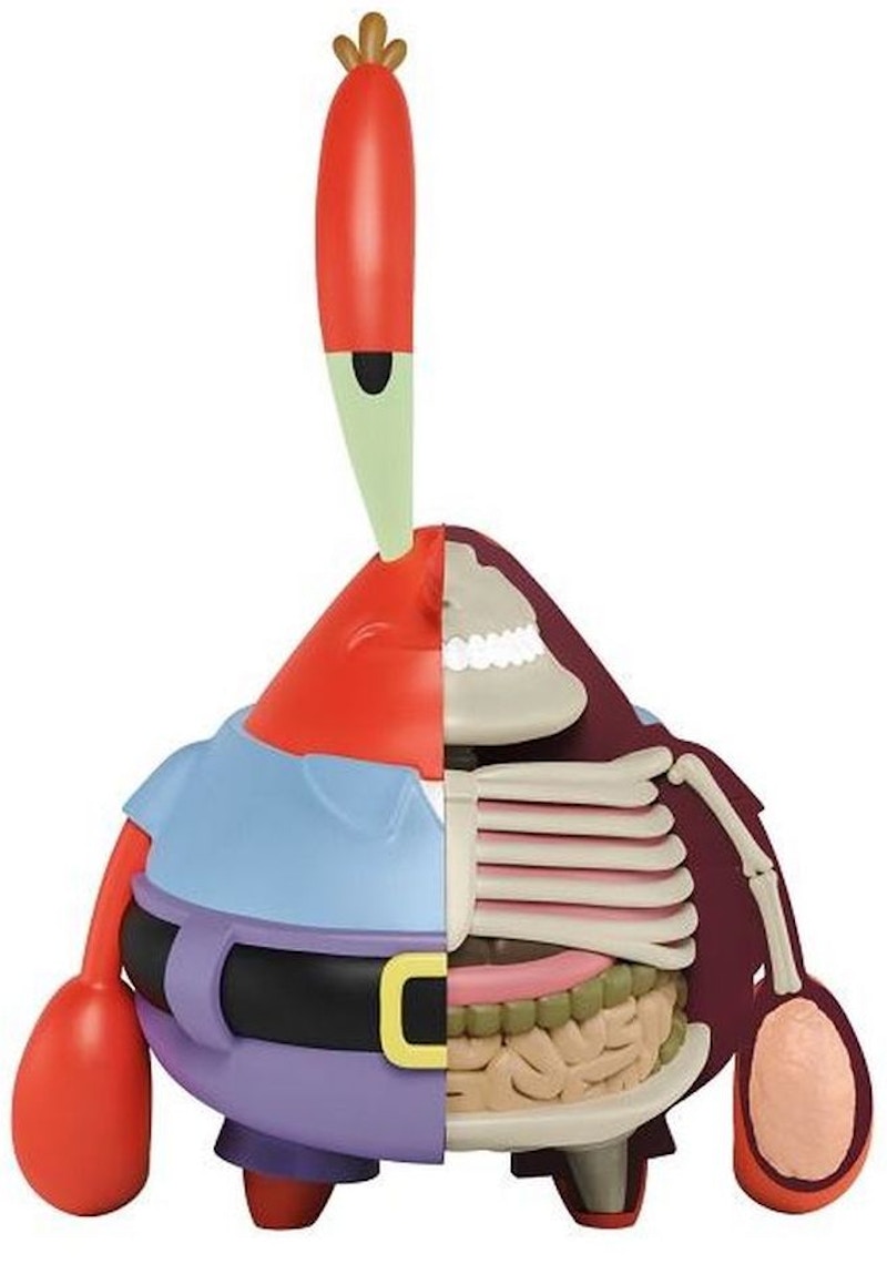 Jason Freeny x Nickelodeon Spongebob Hidden Dissectibles Mr. Krabs Figure Multi