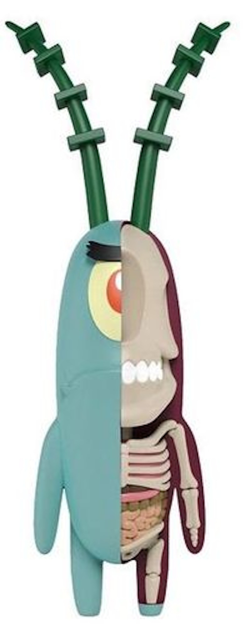 Jason Freeny x Nickelodeon Spongebob Hidden Dissectibles Plankton Figure Multi