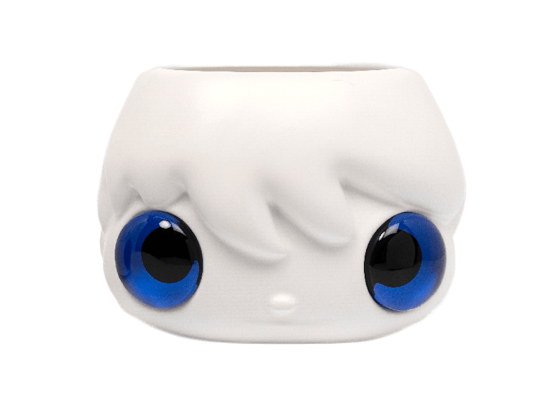 Javier Calleja Pot Pop Top Planter Pot White/Dark Blue