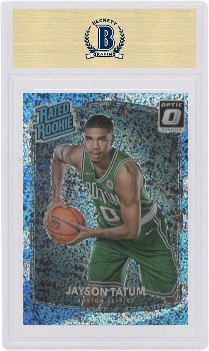 Jayson Tatum 2017 Donruss Optic Rookie White Sparkle #198 (PSA or BGS Graded)