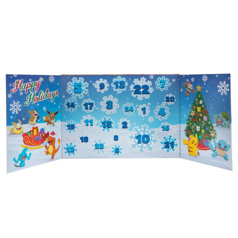 Jazwares Pokemon 2021 Holiday 16 Battle Figures with Special Finish & 8 Accessories Advent Calendar Figure