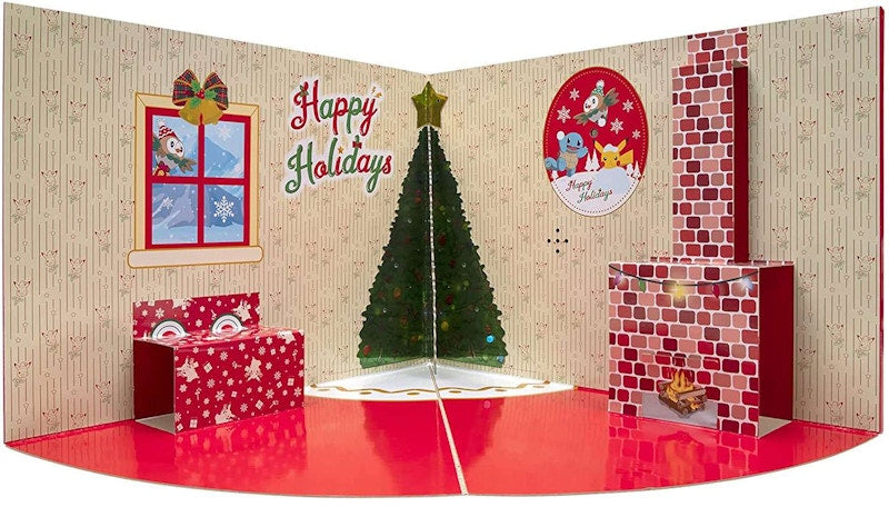 Jazwares Pokemon 2021 Holiday Advent Calendar 16 Mini Figures, Lights & Sounds, Pop-Up 'N' Play Display, Deluxe Battle Figure Set