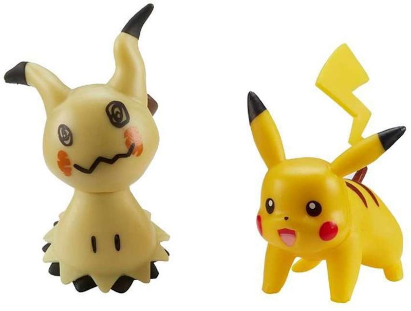 Jazwares Pokemon Battle Figure Mimikyu & Pikachu Mini Figure (Set of 2)