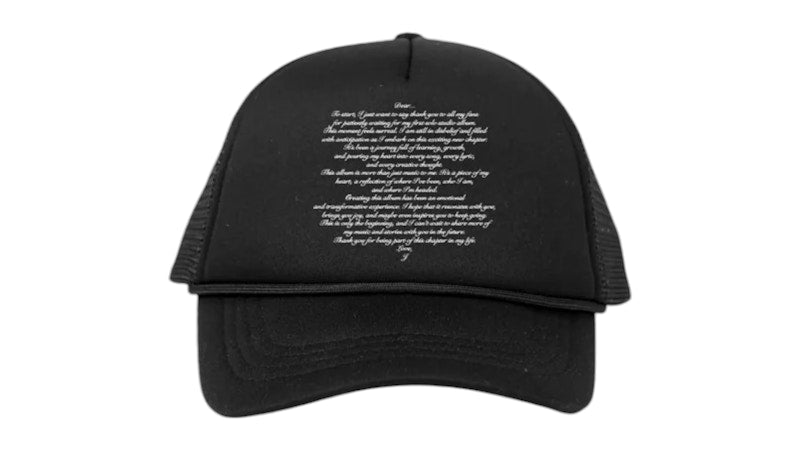 Jennie Thank You Hat Black