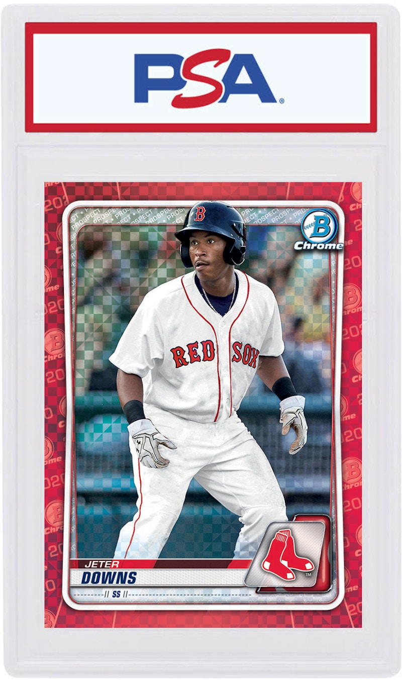 Jeter Downs 2020 Bowman Chrome X Red X-Fractor 1/1 #BCP-227 (PSA or BGS Graded)