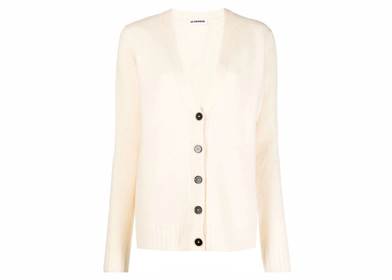 Jil Sander Basic Women's Cardigan Natural