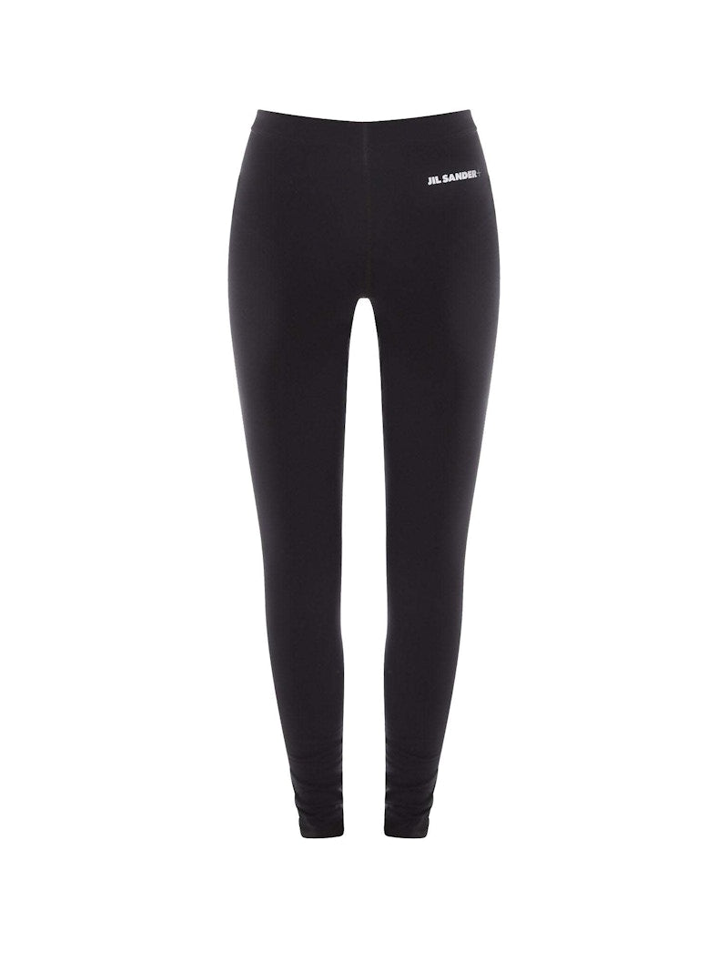 Jil Sander Woman Stretch Nylon Leggings Black