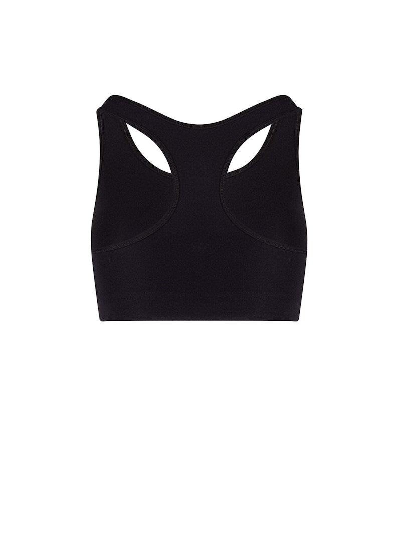 Jil Sander Woman Stretch Nylon Top Black