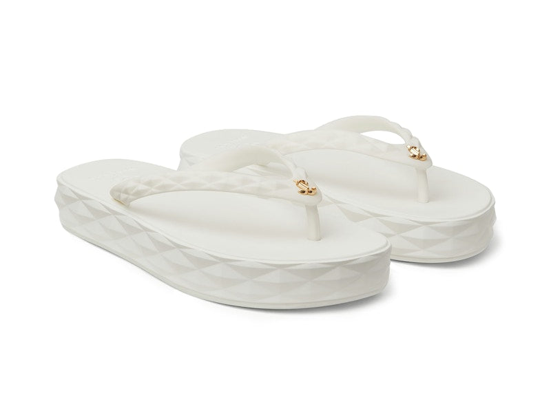 Jimmy Choo Diamond Flip Flop X White (Women's)