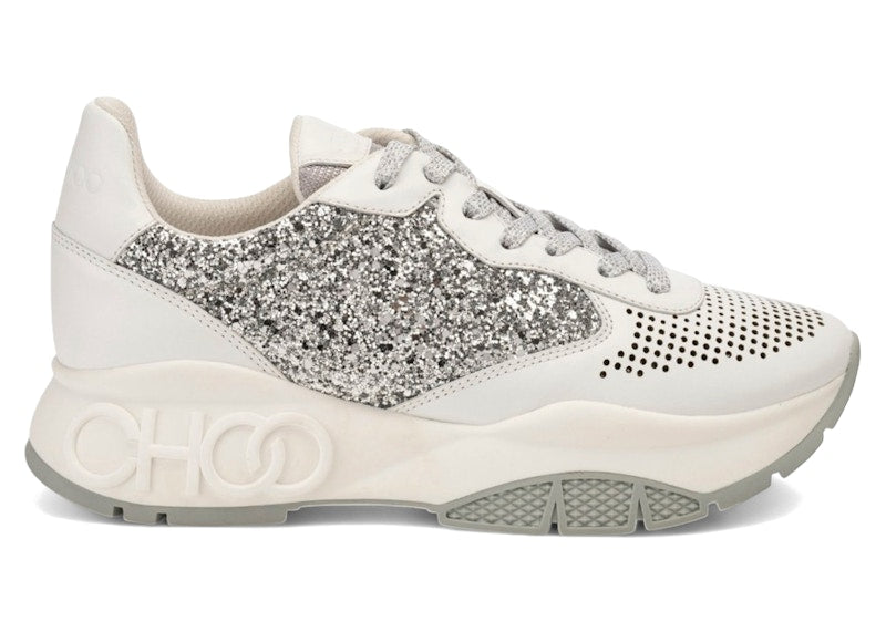 Jimmy Choo Rylie Sneaker White Silver Crystal (Women's)