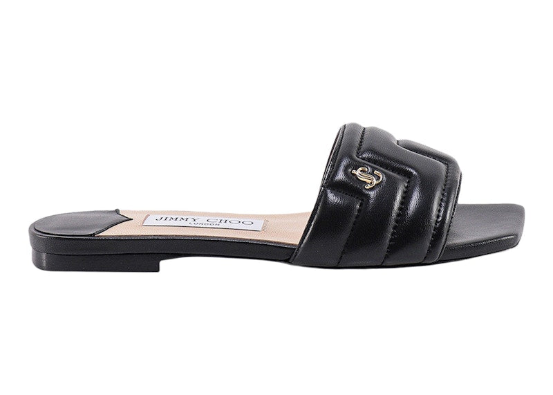 Jimmy Choo Themis Sandal Black Leather
