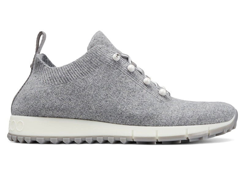 Jimmy Choo Veles Cashmere Knit Trainers Ash Mix (Women's)