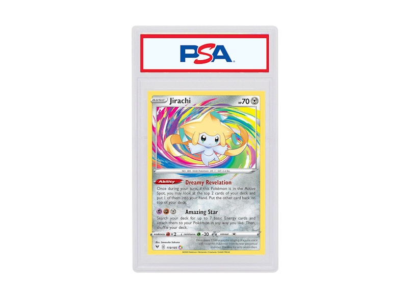 Jirachi 2020 Pokémon Sword & Shield Vivid Voltage Amazing Rare #119/185 (PSA or BGS Graded)
