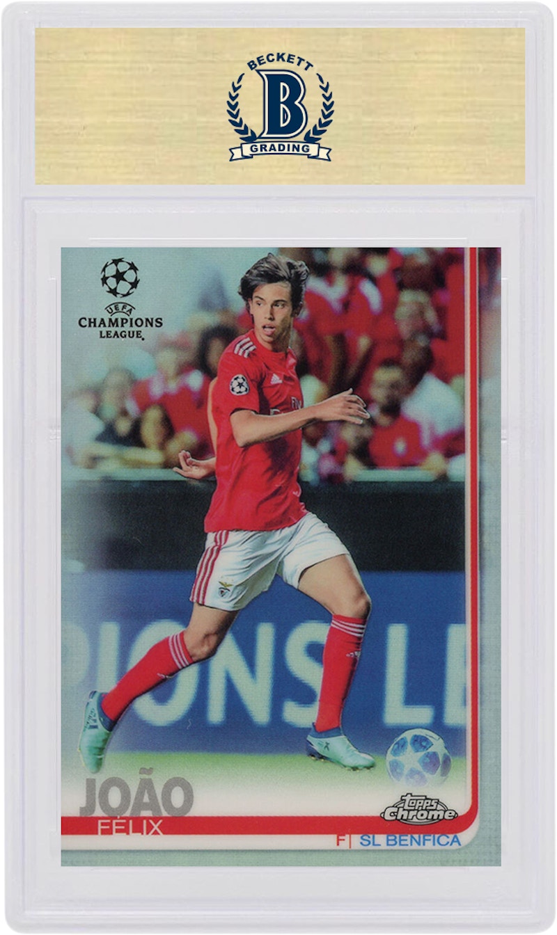 Joao Felix 2018 Topps Chrome UEFA Champions League Refractor #10 (PSA or BGS Graded)
