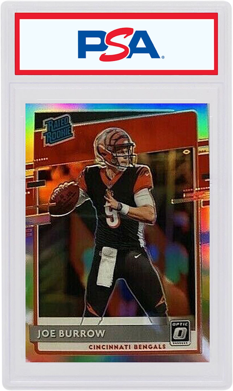 Joe Burrow 2020 Panini Donruss Rookie Optic Rated Rookie Preview Holo #301 (PSA or BGS Graded)