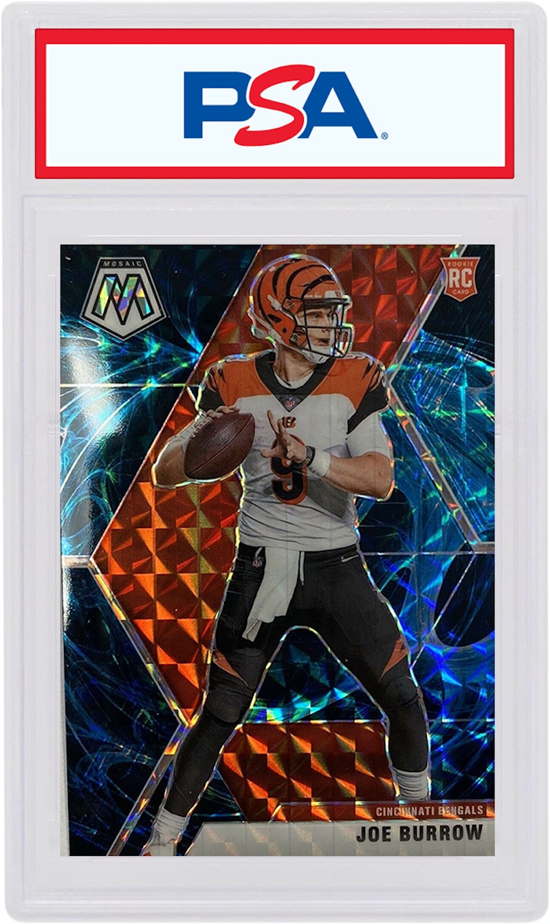 Joe Burrow 2020 Panini Mosaic Rookie Genesis #201 (PSA or BGS Graded)