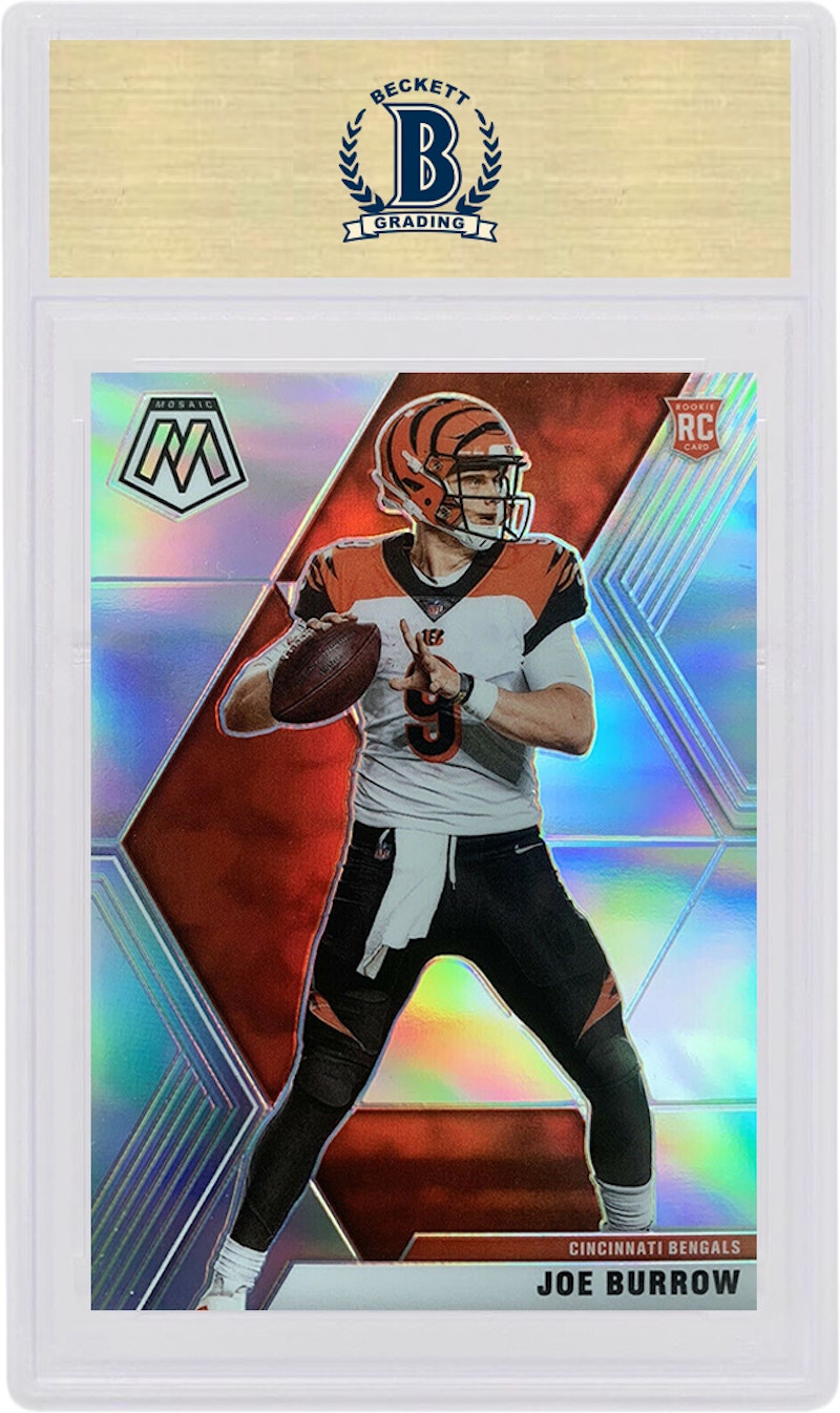 Joe Burrow 2020 Panini Mosaic Rookie Silver #201 (PSA or BGS Graded)
