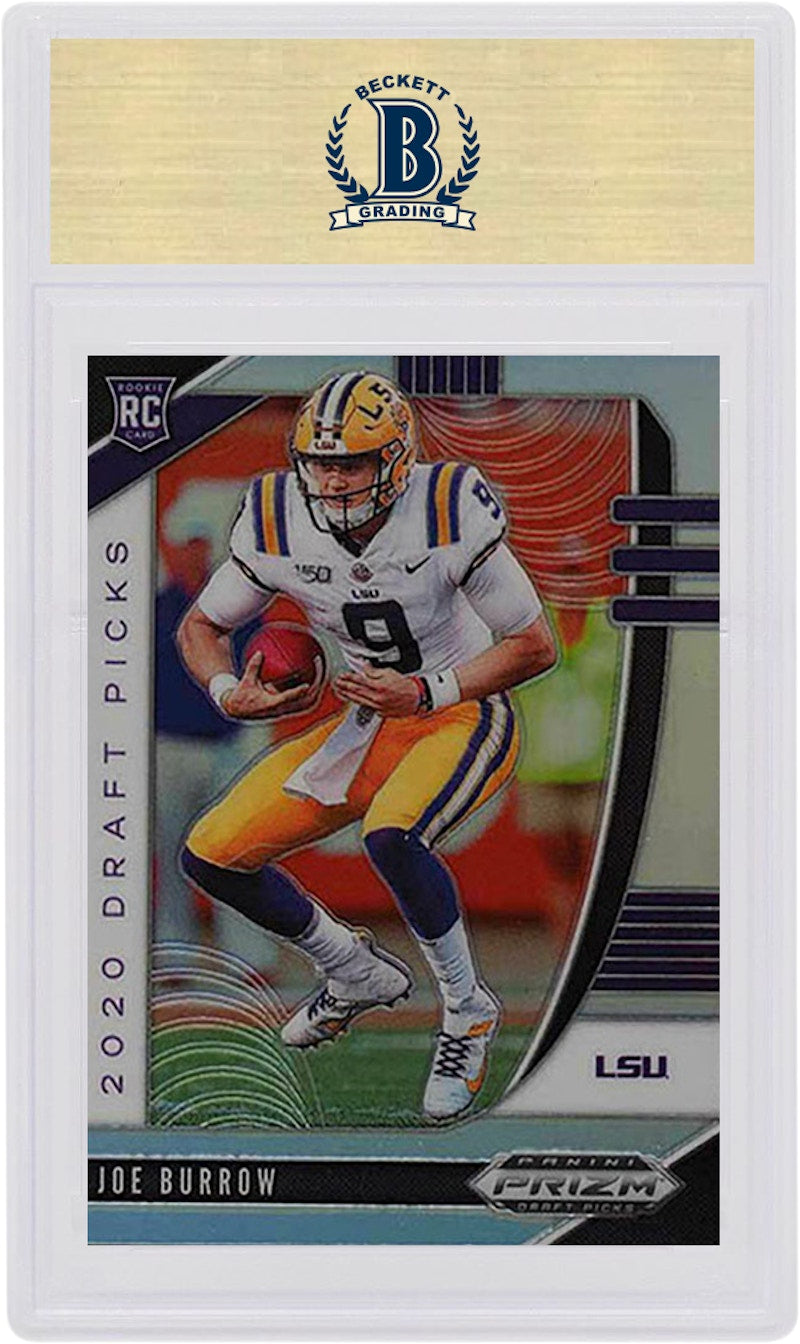Joe Burrow 2020 Panini Prizm Draft Picks Rookie Silver #105 (PSA or BGS Graded)