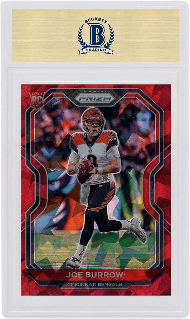 Joe Burrow 2020 Panini Prizm Rookie Red Ice #307 (PSA or BGS Graded)