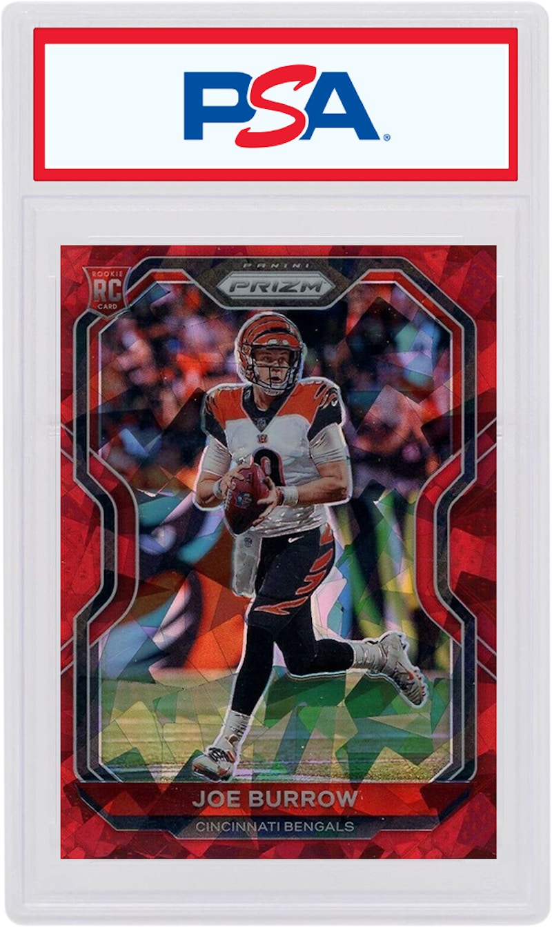 Joe Burrow 2020 Panini Prizm Rookie Red Ice #307 (PSA or BGS Graded)